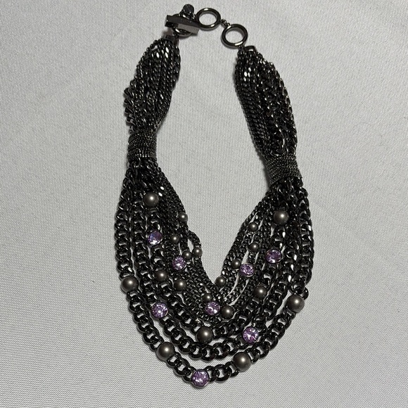 GIVENCHY Gun Metal Women’s Necklace. Excellent Condition. - Picture 1 of 3